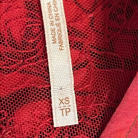 Free People Red,Brown, Black Russian Lace‎ Sleeveless High Low Dress Size XS - Picture 15 of 16